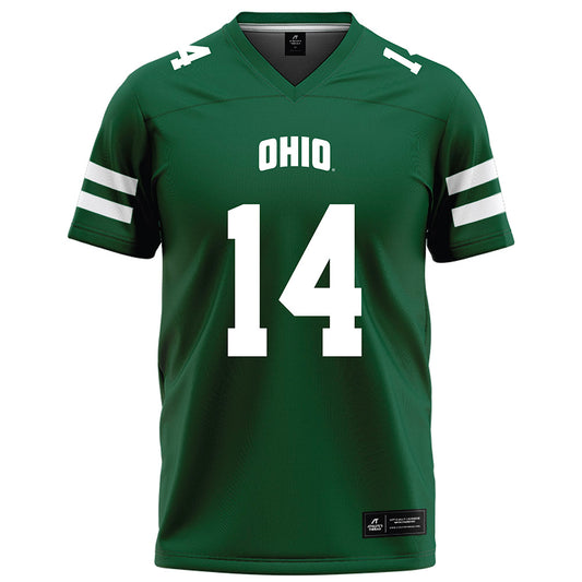 Ohio - NCAA Football : Marcus Cain - Green Football Jersey-0
