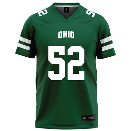 Ohio - NCAA Football : Nolan Ogburn - Green Football Jersey-0