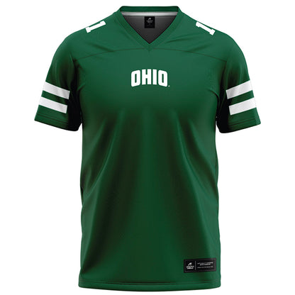 Ohio - NCAA Football : Zach Hackleman - Green Football Jersey-0