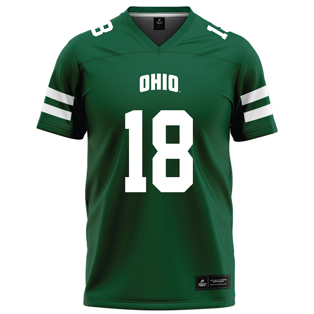 Ohio - NCAA Football : Miles Cremascoli - Green Football Jersey-0