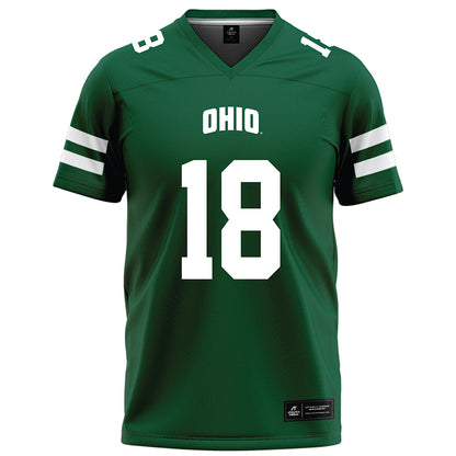 Ohio - NCAA Football : Miles Cremascoli - Green Football Jersey-0