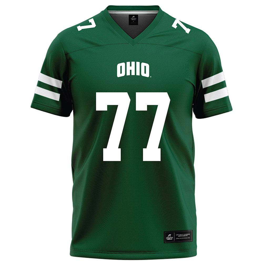 Ohio - NCAA Football : Mike Montgomery - Green Football Jersey-0