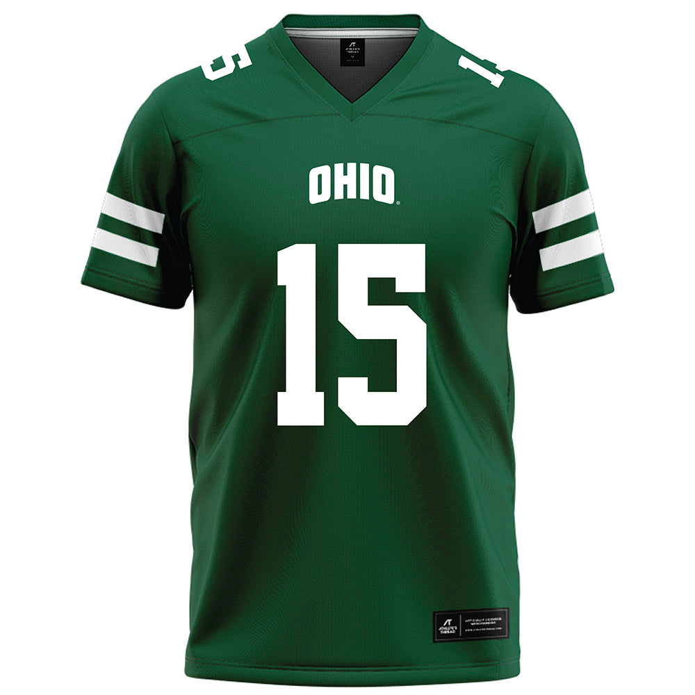 Ohio - NCAA Football : William Marzolf - Green Football Jersey-0