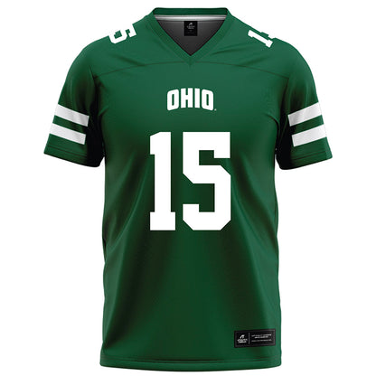 Ohio - NCAA Football : William Marzolf - Green Football Jersey-0