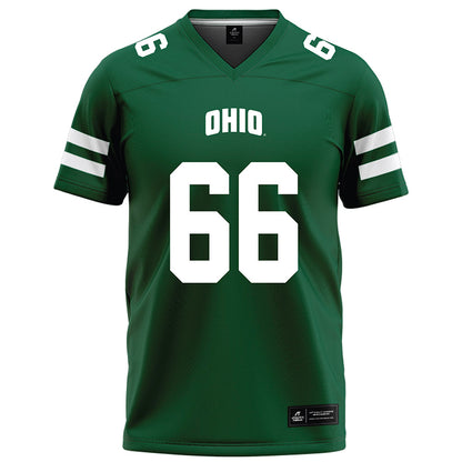 Ohio - NCAA Football : Michael Montgomery - Green Football Jersey-0