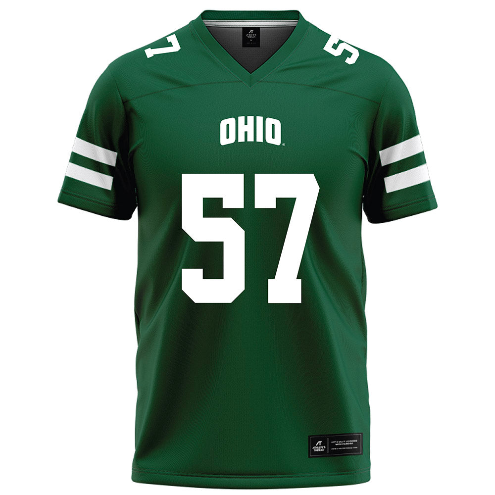 Ohio - NCAA Football : Nathan Hale - Green Football Jersey-0