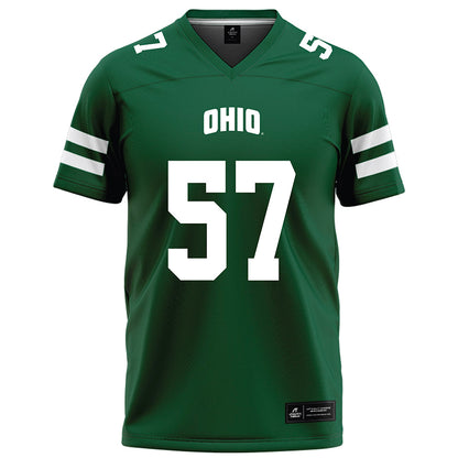 Ohio - NCAA Football : Nathan Hale - Green Football Jersey-0