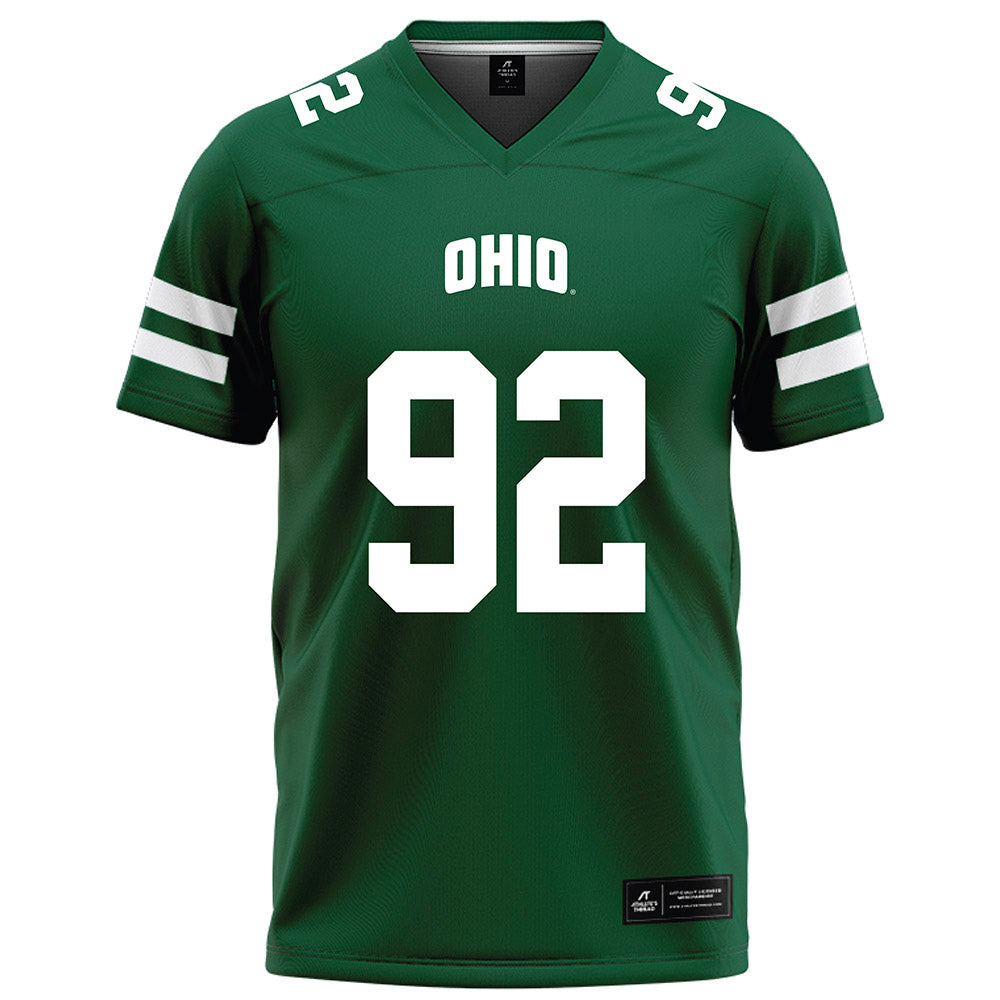 Ohio - NCAA Football : RJ Keuchler - Green Football Jersey-0