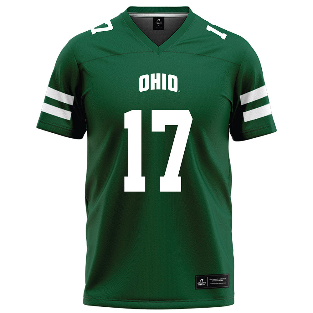 Ohio - NCAA Football : Caleb Chamberlin - Green Football Jersey-0