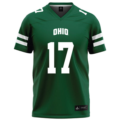 Ohio - NCAA Football : Caleb Chamberlin - Green Football Jersey-0