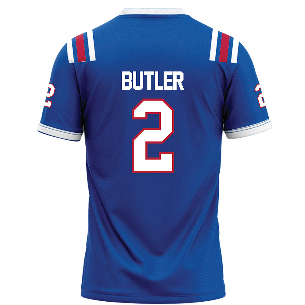 LA Tech - NCAA Football : Amari Butler - Blue Football Jersey-1
