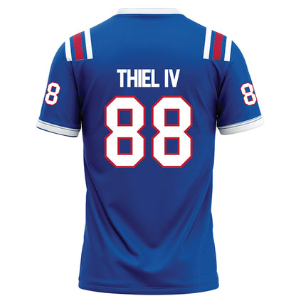 LA Tech - NCAA Football : Johnnie Thiel IV - Blue Football Jersey-1