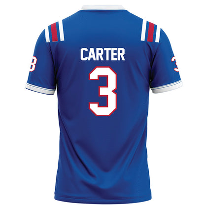 LA Tech - NCAA Football : Kameron Carter - Blue Football Jersey-1