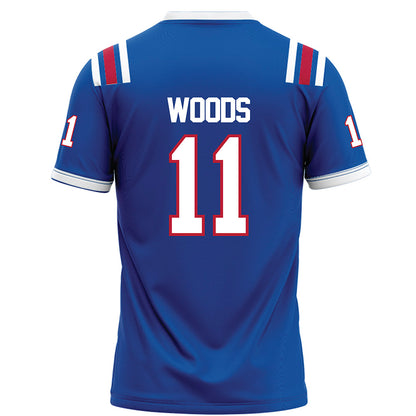 LA Tech - NCAA Football : Cedric Woods - Blue Football Jersey