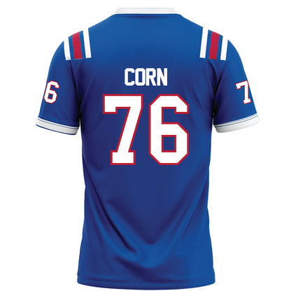 LA Tech - NCAA Football : Cyler Corn - Blue Football Jersey-1