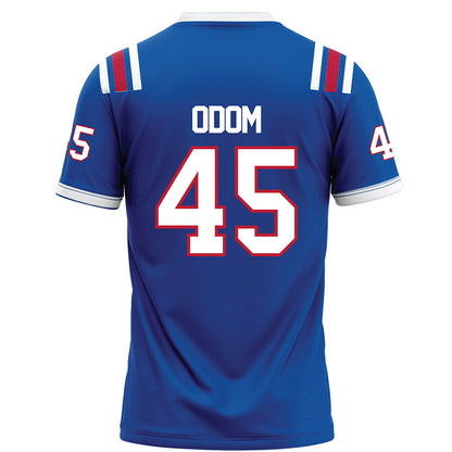LA Tech - NCAA Football : Jeriamiah Odom - Blue Football Jersey-1