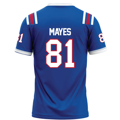 LA Tech - NCAA Football : Will Mayes - Blue Football Jersey-1