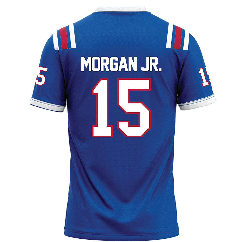 LA Tech - NCAA Football : Franklin Morgan Jr. - Blue Football Jersey-1