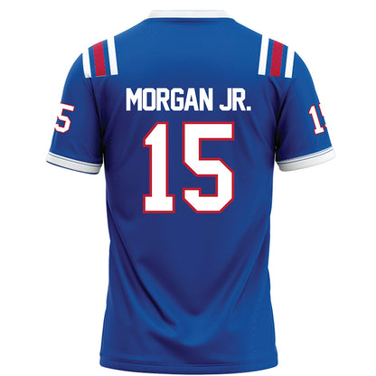 LA Tech - NCAA Football : Franklin Morgan Jr. - Blue Football Jersey-1
