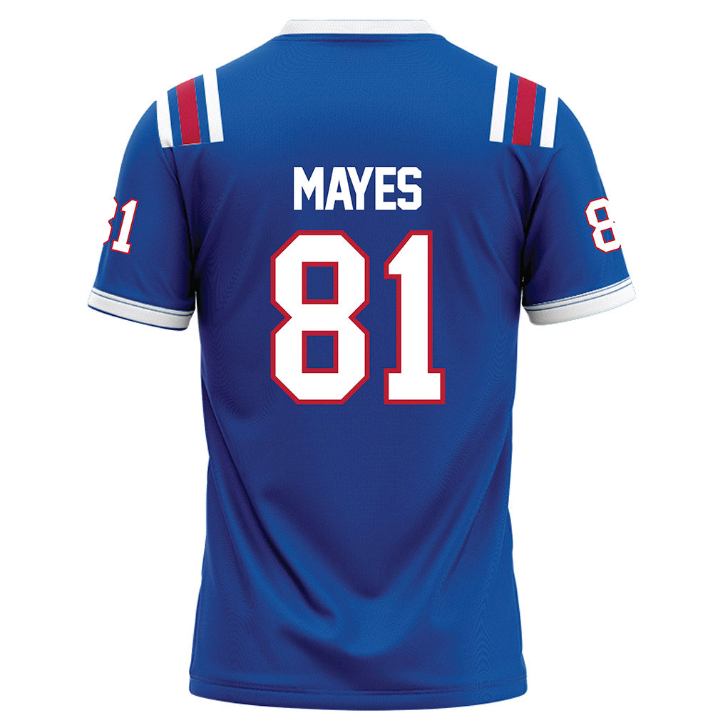 LA Tech - NCAA Football : William Mayes - Blue Football Jersey-1