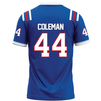 LA Tech - NCAA Football : Kaleb Coleman - Blue Football Jersey-1