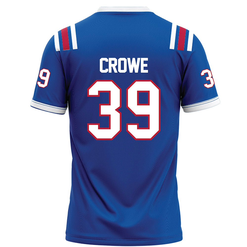 LA Tech - NCAA Football : Jacoryian Crowe - Blue Football Jersey-1