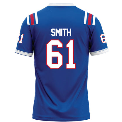 LA Tech - NCAA Football : Ervin Smith - Blue Football Jersey-1