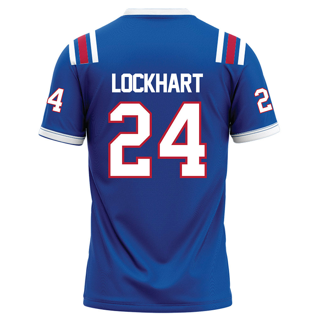 LA Tech - NCAA Football : Javari Lockhart - Blue Football Jersey-1