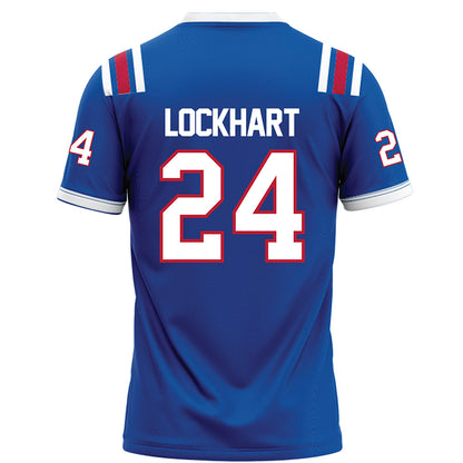 LA Tech - NCAA Football : Javari Lockhart - Blue Football Jersey-1
