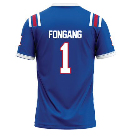 LA Tech - NCAA Football : Sam Fongang - Blue Football Jersey-1