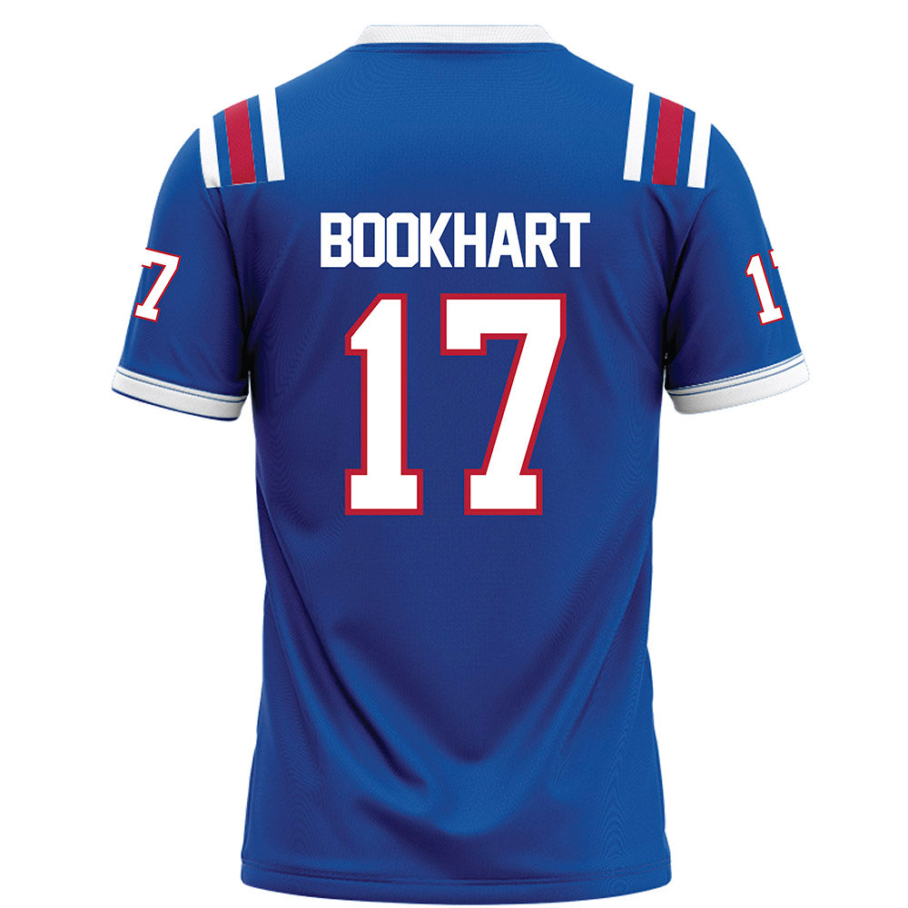 LA Tech - NCAA Football : Demario Bookhart - Blue Football Jersey-1
