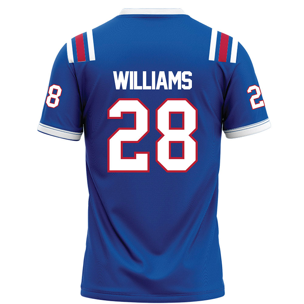 LA Tech - NCAA Football : Harrison Williams - Blue Football Jersey-1