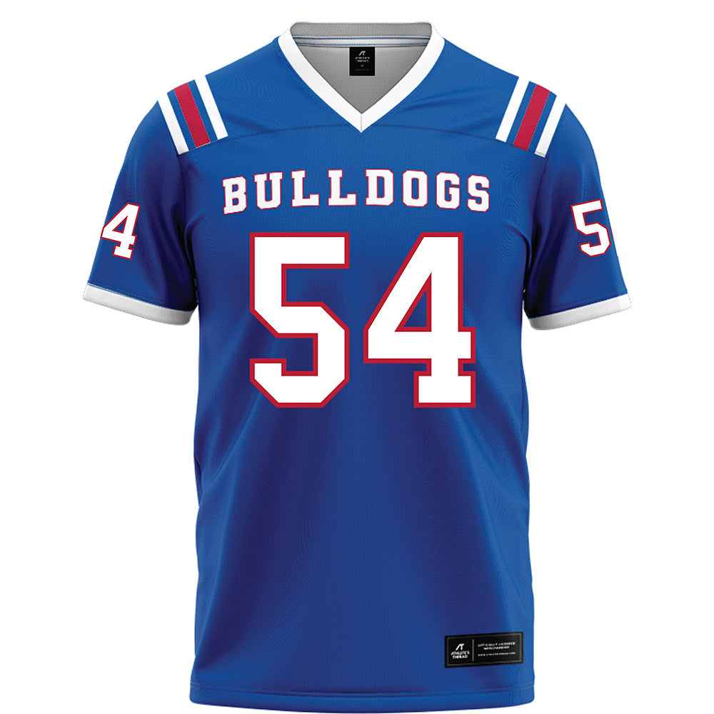 LA Tech - NCAA Football : Toby Mealer - Blue Football Jersey-0