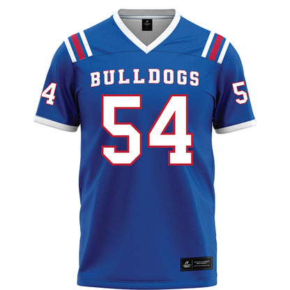 LA Tech - NCAA Football : Toby Mealer - Blue Football Jersey-0