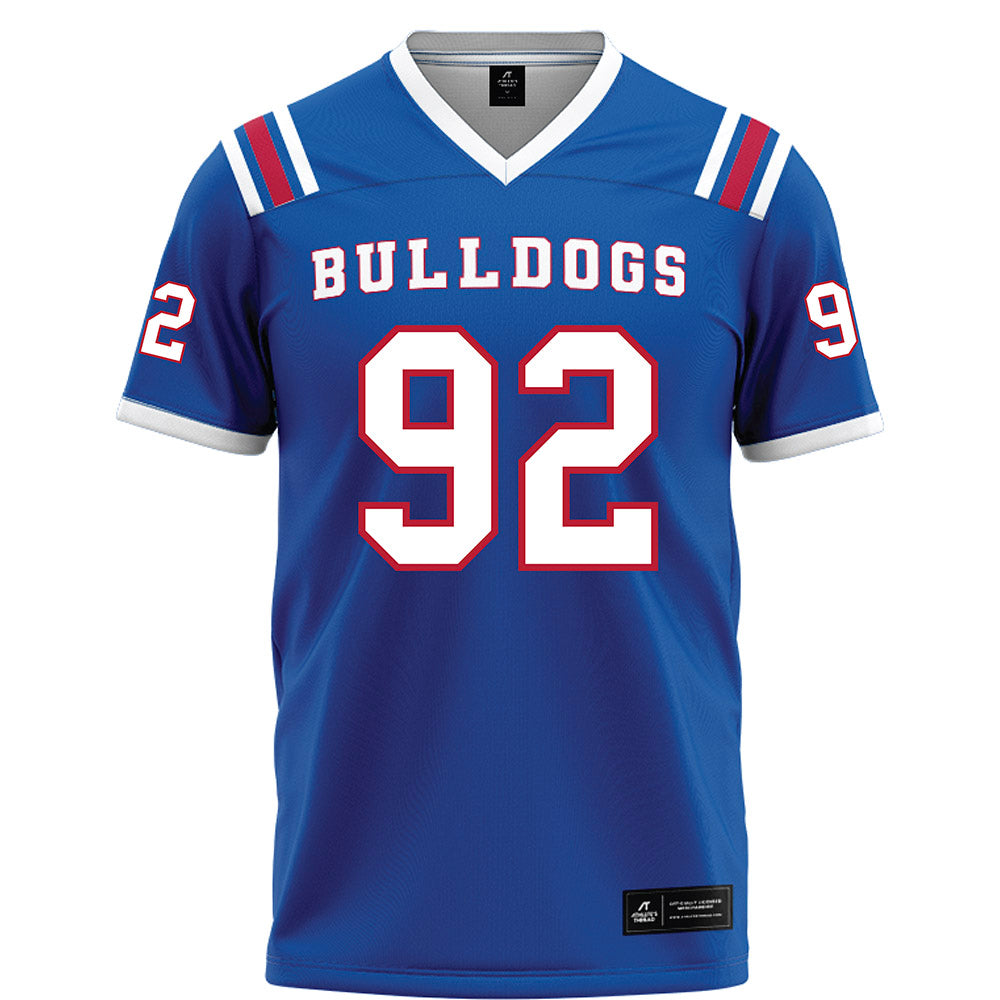LA Tech - NCAA Football : Lane Condry - Blue Football Jersey-0