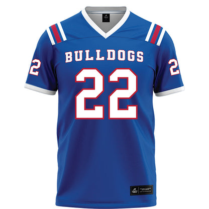 LA Tech - NCAA Football : Jadon Mayfield - Blue Football Jersey-0