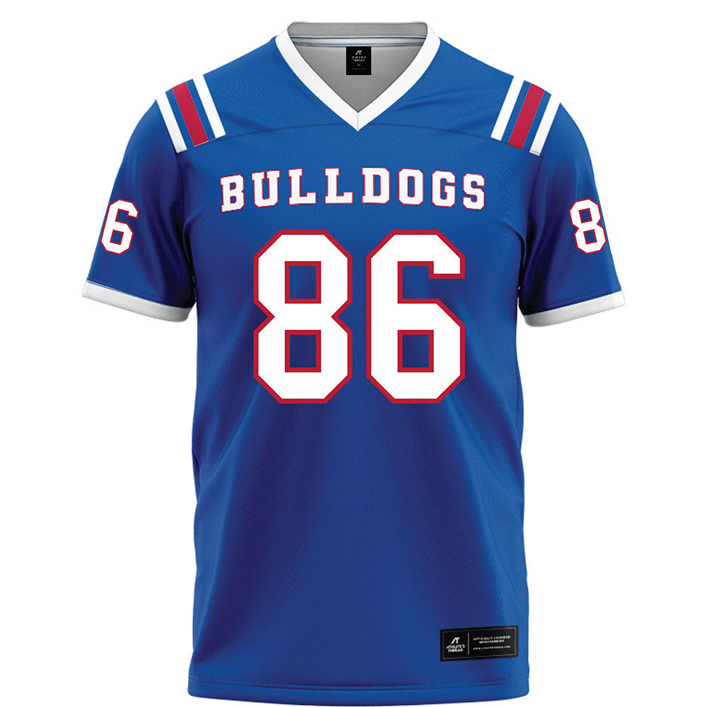 LA Tech - NCAA Football : Talyn Shettron - Blue Football Jersey-0