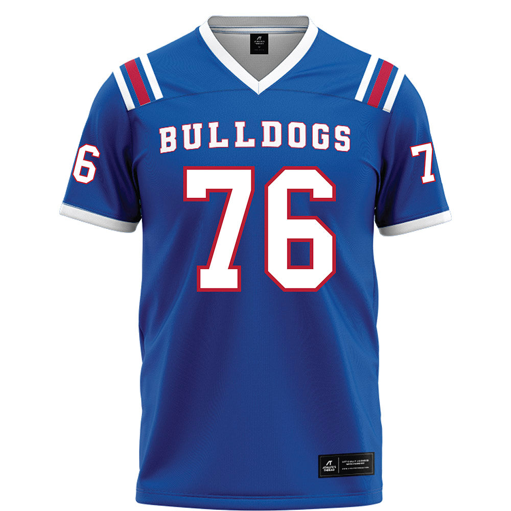 LA Tech - NCAA Football : Cyler Corn - Blue Football Jersey-0