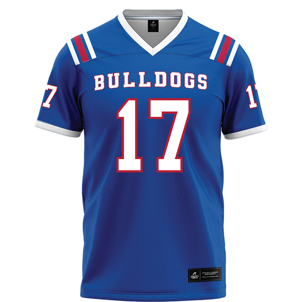 LA Tech - NCAA Football : Demario Bookhart - Blue Football Jersey-0