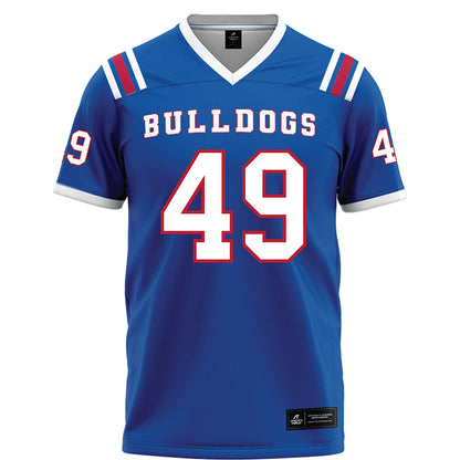 LA Tech - NCAA Football : James Predtechenskis - Blue Football Jersey-0