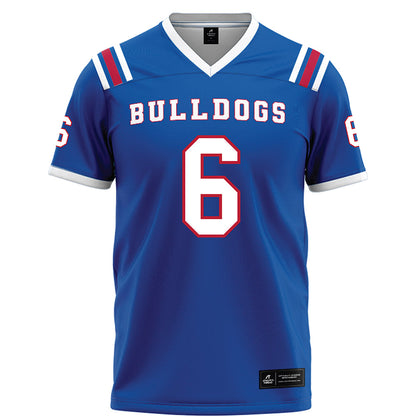LA Tech - NCAA Football : Marcus Calwise - Blue Football Jersey-0