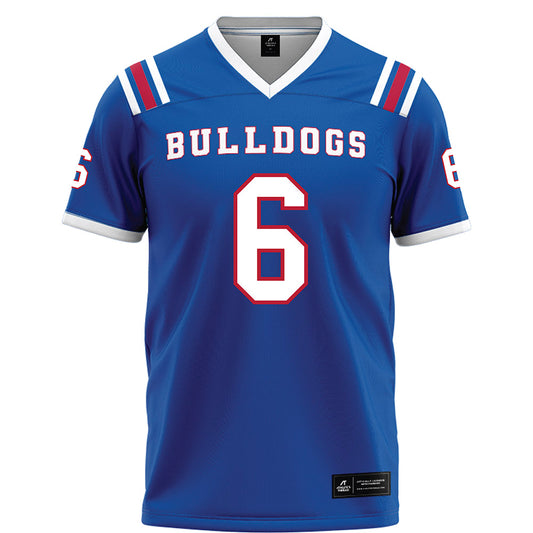 LA Tech - NCAA Football : Marcus Calwise - Blue Football Jersey-0