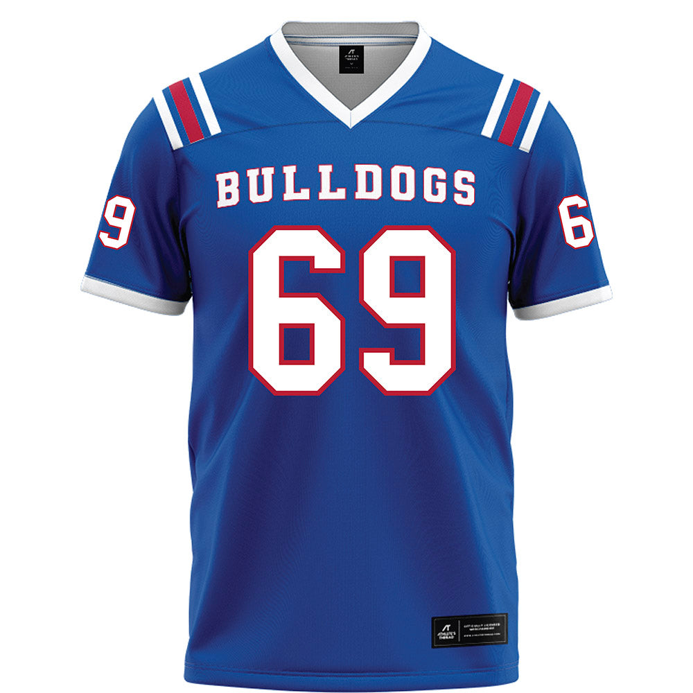 LA Tech - NCAA Football : Trent Sims - Blue Football Jersey-0
