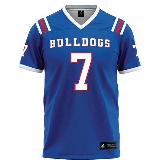 LA Tech - NCAA Football : Janard Lockhardt - Blue Football Jersey-0