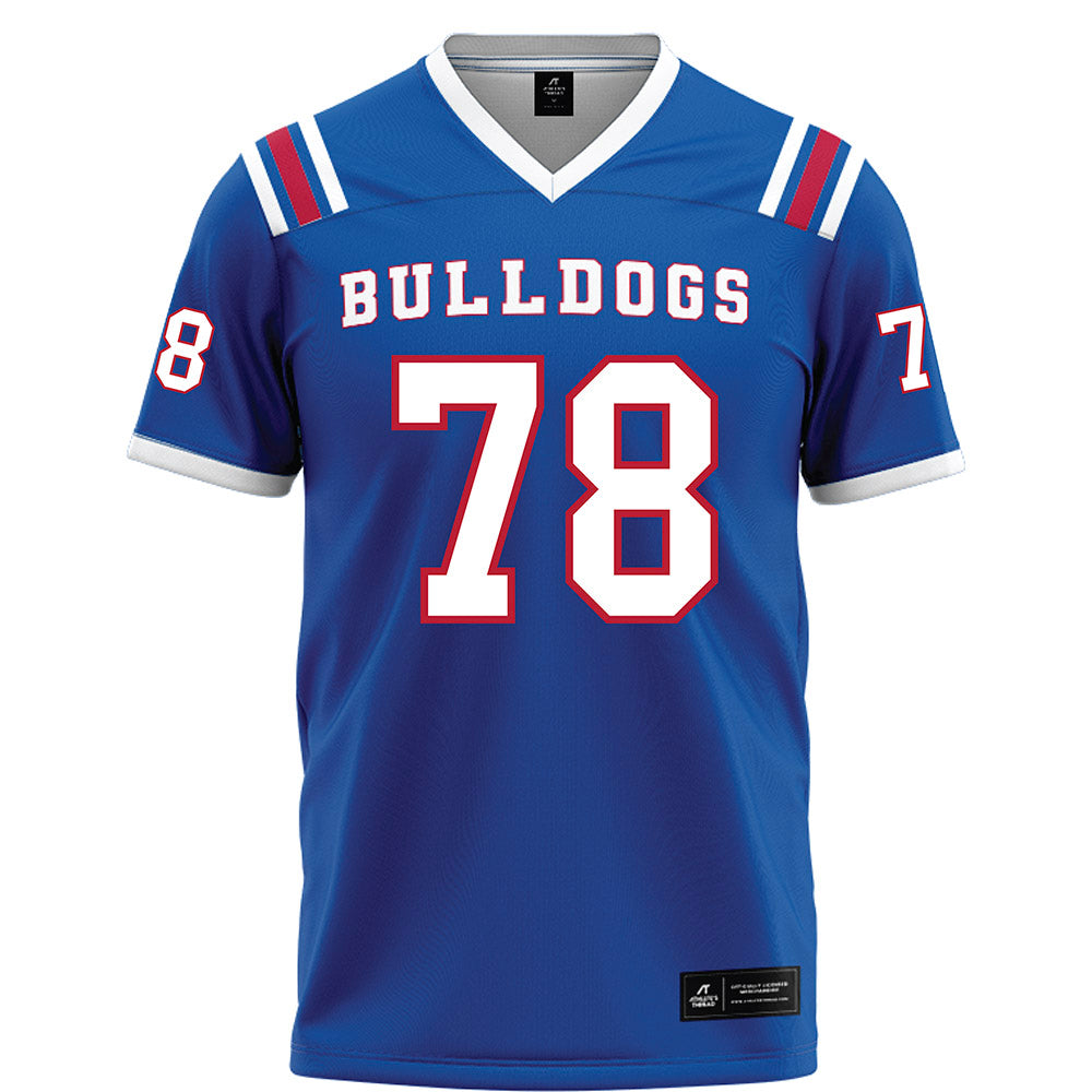 LA Tech - NCAA Football : Bryson Weathers - Blue Football Jersey-0