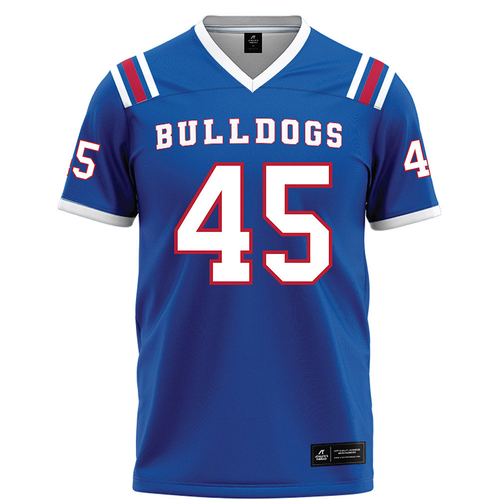 LA Tech - NCAA Football : Jeriamiah Odom - Blue Football Jersey-0