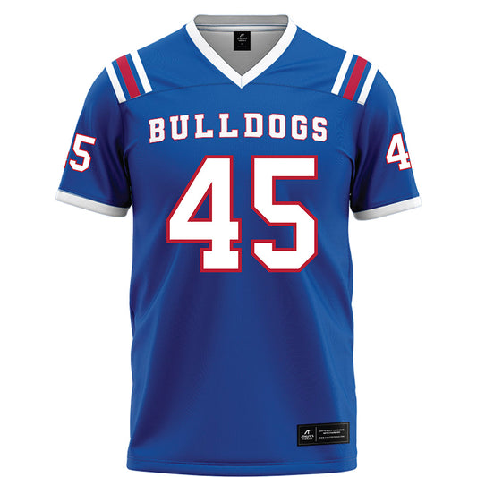 LA Tech - NCAA Football : Jeriamiah Odom - Blue Football Jersey-0