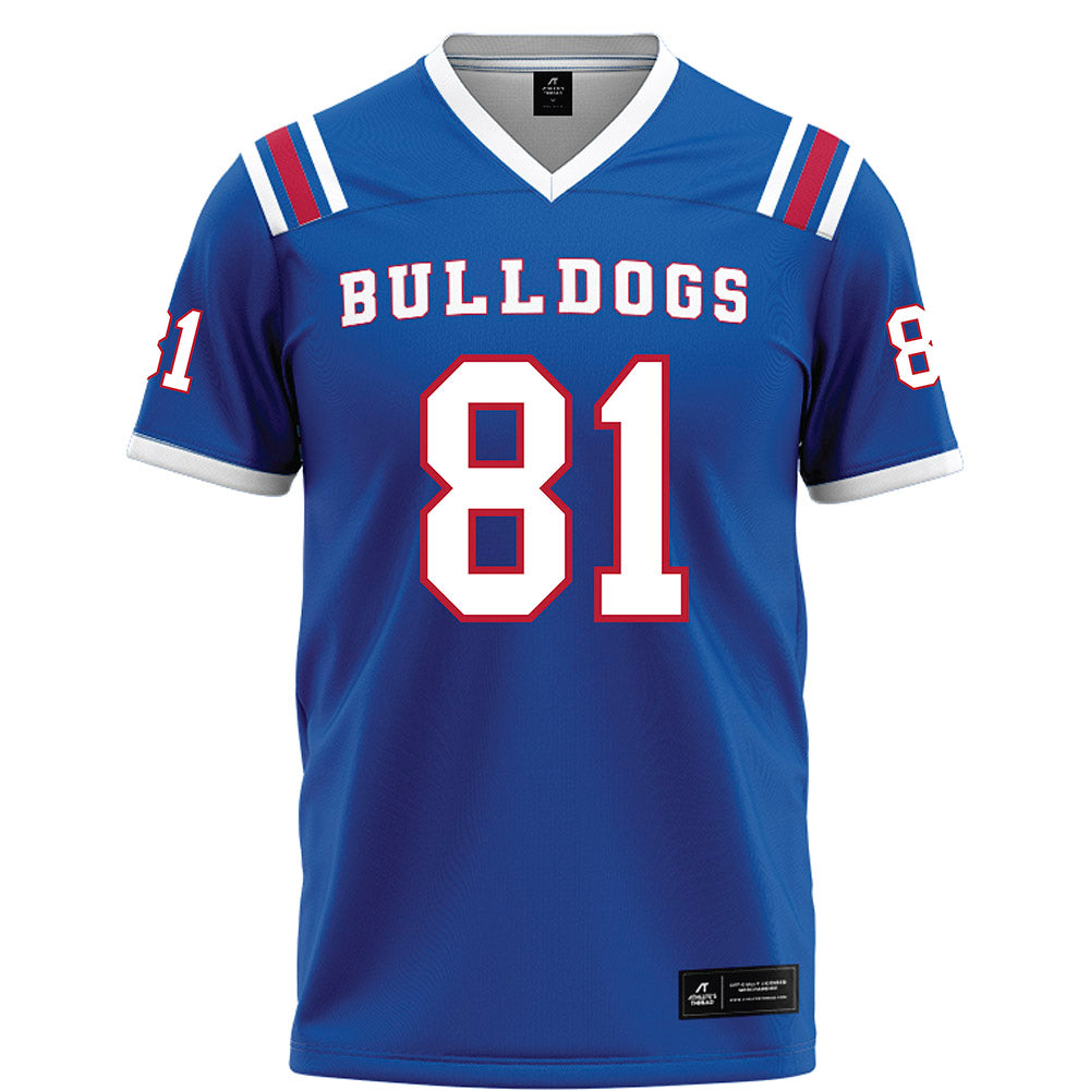 LA Tech - NCAA Football : Will Mayes - Blue Football Jersey-0