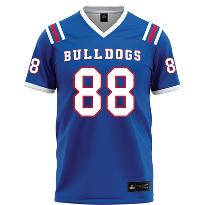 LA Tech - NCAA Football : Johnnie Thiel IV - Blue Football Jersey-0