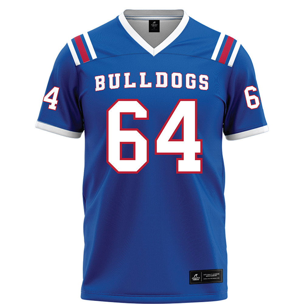 LA Tech - NCAA Football : Jake Acklin - Blue Football Jersey